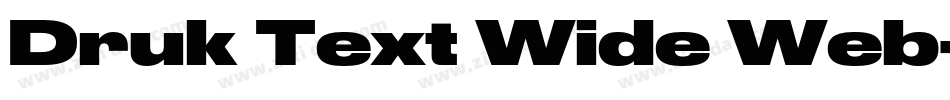 Druk Text Wide Web字体转换